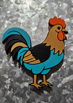 3d Farm Animal Cow Horse Tractor Magnets - Build your own farm - choice of styles