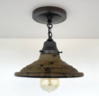 Rustic Industrial Farmhouse Ceiling Light