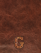 Monogrammed Initial Western Leather Look Saddle Longhorn Cowboy Cowgirl Kitchen Dish Towels Made in America