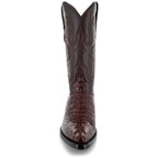 Soto Boots Men's Gator Tail Print Cowboy Boots Cognac (H7006)