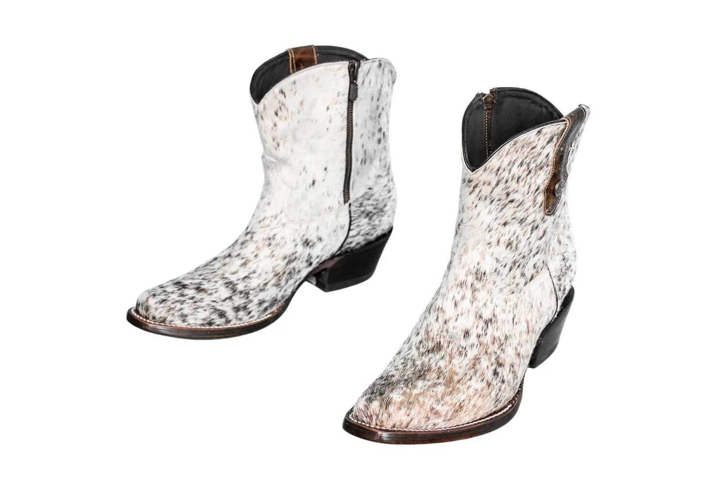 The Loretta Cowhide Boots - Rose Gold Metallic Limited Edition