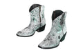 The Loretta Cowhide Boots - Turquoise Metallic Limited Edition