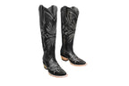The Lorraine Knee-High Leather Boots – Black Full Grain