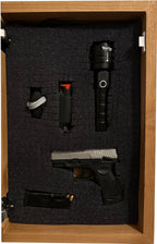Hidden Gun Safe Black Horse Wall Art Decoration - Secure Gun Cabinet by Bellewood Designs
