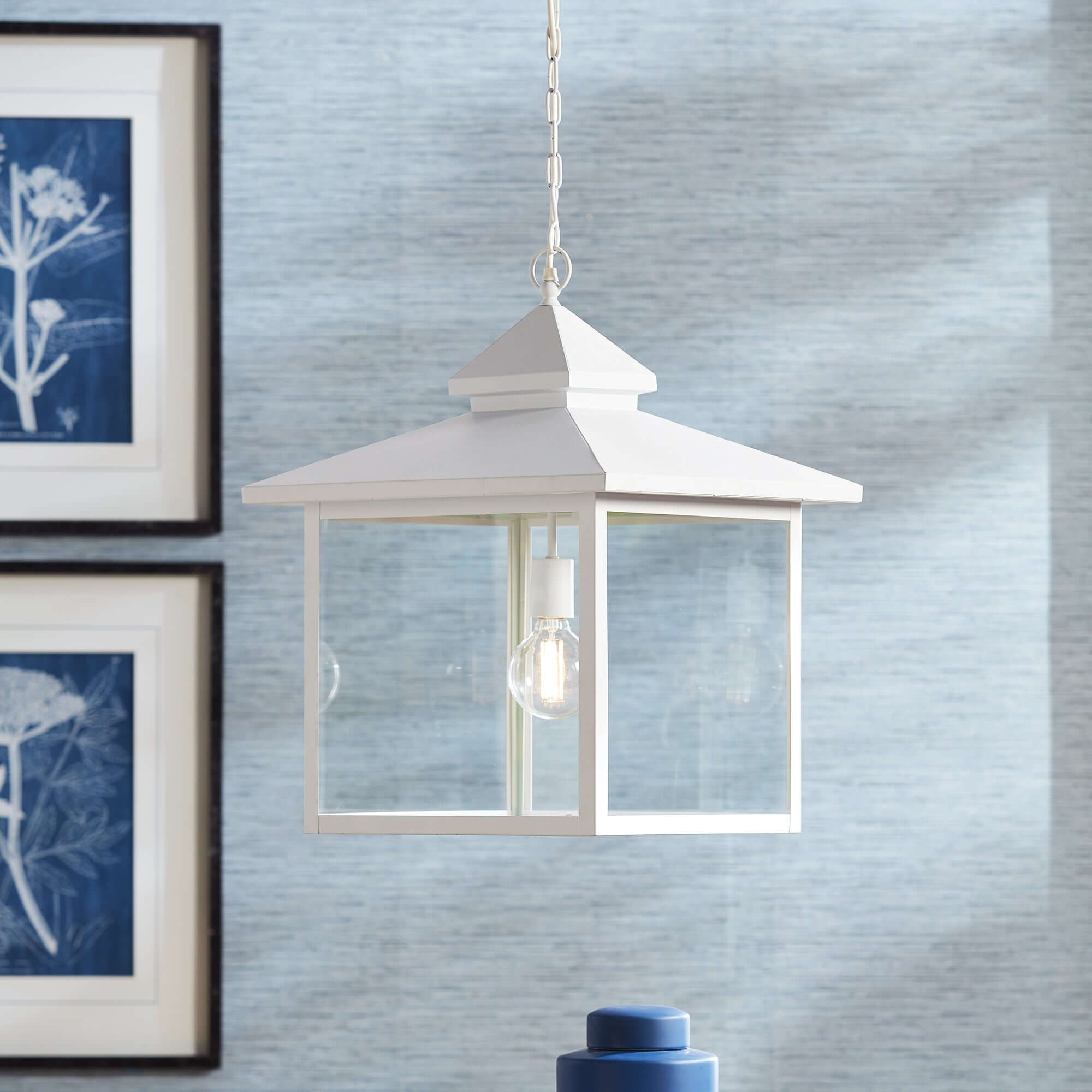 Vintage Farmhouse Hanging Lantern Light