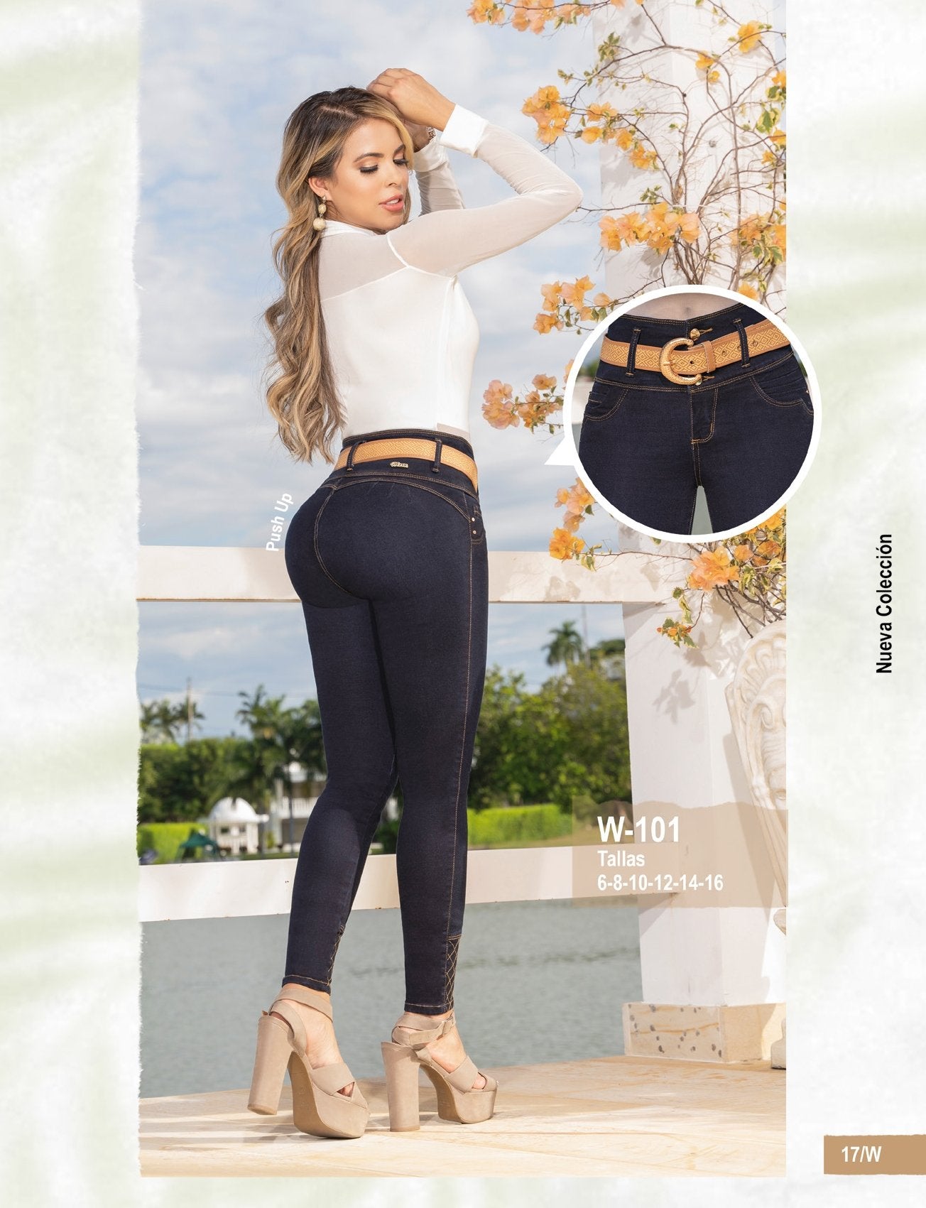 W-101 100% Authentic Colombian Push Up Jeans