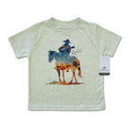 Where The Buffalo Roam - Infant Kids Watercolor Western Tee T-Shirt