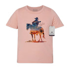 Where The Buffalo Roam - Youth Watercolor Western Tee T-Shirt
