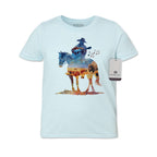 Where The Buffalo Roam - Youth Watercolor Western Tee T-Shirt