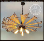 Windmill Chandelier Farmhouse STATIONARY Lighting Fixture