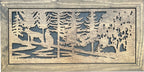 Large Hidden Gun Storage Cabinet Wolf Scene Wall Decor - Wolves In The Woods