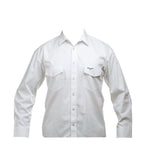 Bullhide Logo Western Shirt ( White ) - Men's Western Shirt