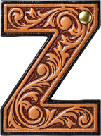 Monogrammed Initial Western Leather Look Saddle Longhorn Cowboy Cowgirl Kitchen Dish Towels Made in America